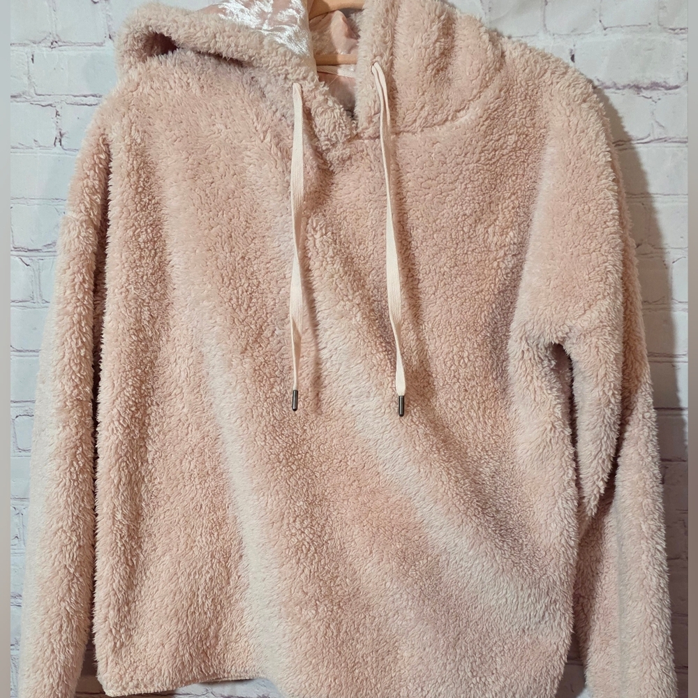 PJ Salvage Womens Cozy Blush Pullover Hoidie Sz XS - Picture 2 of 6